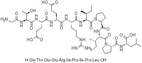 CAS # 1188513-05-4, Glycyl-L-threonyl-L-alpha-glutamyl-L-alpha-glutamyl-L-arginyl-L-isoleucyl-L-prolyl-L-isoleucyl-L-prolyl-L-leucine