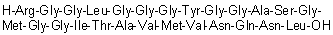 CAS # 1188513-47-4, L-Arginylglycylglycyl-L-leucylglycylglycylglycyl-L-tyrosylglycylglycyl-L-alanyl-L-serylglycyl-L-methionylglycylglycyl-L-isoleucyl-L-threonyl-L-alanyl-L-valyl-L-methionyl-L-valyl-L-asparaginyl-L-glutaminyl-L-asparaginyl-L-leucine