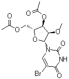 structure of CAS# 1188522-81-7, 5-溴-2'-O-甲基尿苷 3',5'-二乙酸酯