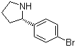 structure of CAS# 1189152-82-6, (S)-2-(4-溴苯基)吡咯烷