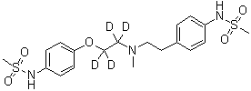 structure of CAS# 1189700-56-8, 多非利特-d<sub>4</sub>
