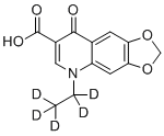 structure of CAS# 1189890-98-9, 恶喹酸-d5