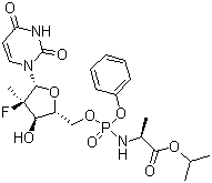 索氟布韦分子结构 (CAS 1190307-88-0)