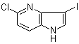 structure of CAS# 1190310-88-3, 5-氯-3-碘-1H-吡咯并[3,2-b]吡啶