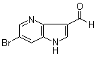 structure of CAS# 1190312-27-6, 6-溴-1H-吡咯并[3,2-b]吡啶-3-甲醛