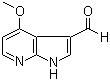 structure of CAS# 1190314-48-7, 4-甲氧基-1H-吡咯并[2,3-b]吡啶-3-甲醛
