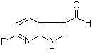 structure of CAS# 1190314-77-2, 6-氟-1H-吡咯并[2,3-b]吡啶-3-甲醛