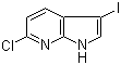 structure of CAS# 1190322-78-1, 6-氯-3-碘-1H-吡咯并[2,3-b]吡啶