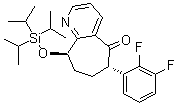 CAS 登录号：1190363-46-2, (6S,9R)-6-(2,3-二氟苯基)-6,7,8,9-四氢-9-[[三异丙基硅烷基]氧基]-5H-环庚三烯并[b]吡啶-5-酮