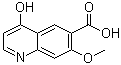 structure of CAS# 1190837-18-3, 4-羟基-7-甲氧基-6-喹啉羧酸
