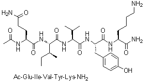 CAS 登录号：1190970-24-1, N2-乙酰基-L-谷氨酰胺酰-L-异亮氨酰-L-缬氨酰-L-酪氨酰-L-赖氨酰胺