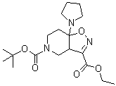 CAS 登录号：1190971-34-6, 3a,6,7,7a-四氢-7a-(1-吡咯烷基)-异恶唑并[4,5-c]吡啶-3,5(4H)-二甲酸 5-叔丁酯 3-乙酯