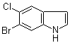 structure of CAS# 1191028-50-8, 6-溴-5-氯-1H-吲哚