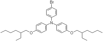 structure of CAS# 1192035-51-0, 4-溴-N,N-双[4-(2-乙基己氧基)苯基]苯胺