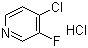 structure of CAS# 119229-74-2, 4-氯-3-氟吡啶盐酸盐