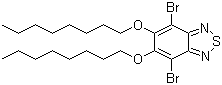 structure of CAS# 1192352-08-1, 4,7-Dibromo-5,6-bis(octyloxy)-2,1,3-benzothiadiazole