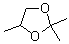 CAS # 1193-11-9, 2,2,4-Trimethyl-1,3-dioxolane, NSC 87545