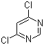 structure of CAS# 1193-21-1, 4,6-Dichloropyrimidine