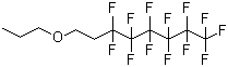 structure of CAS# 1193010-01-3, 1,1,1,2,2,3,3,4,4,5,5,6,6-Tridecafluoro-8-(propoxy)octane