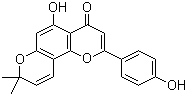 CAS 登录号：119309-02-3, Atalantoflavone, 5-羟基-2-(4-羟基苯基)-8,8-二甲基-4H,8H-苯并[1,2-b:3,4-b']二吡喃-4-酮