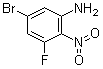 structure of CAS# 1193385-18-0, 5-溴-3-氟-2-硝基苯胺
