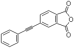 structure of CAS# 119389-05-8, 4-(Phenylethynyl)phthalic anhydride