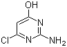 structure of CAS# 1194-21-4, 2-Amino-6-chloro-4-pyrimidinol