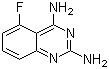 structure of CAS# 119584-70-2, 2,4-Diamino-5-fluoroquinazoline