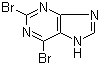 structure of CAS# 1196-41-4, 2,6-二溴嘌呤