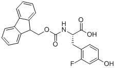 structure of CAS# 1196146-72-1, N-芴甲氧羰基-2-氟-L-酪氨酸