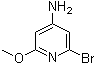 structure of CAS# 1196152-34-7, 2-溴-6-甲氧基-4-吡啶胺