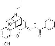 structure of CAS# 119630-94-3, Naloxone benzoylhydrazone