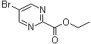 structure of CAS# 1197193-30-8, 5-溴嘧啶-2-羧酸乙酯