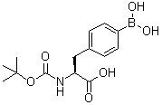structure of CAS# 119771-23-2, N-(叔丁氧羰基)-4-(硼酸基)-L-苯丙氨酸