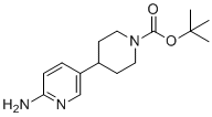 structure of CAS# 1198408-35-3, 4-(6-氨基吡啶-3-基)哌啶-1-羧酸叔丁酯