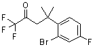 CAS 登录号：1198785-52-2, 4-(2-溴-4-氟苯基)-1,1,1-三氟-4-甲基-2-戊酮