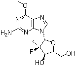 CAS 登录号：1199809-27-2, (2'R)-2'-脱氧-2'-氟-2'-甲基-6-O-甲基鸟苷
