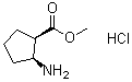 structure of CAS# 119993-55-4, 顺式-2-氨基环戊烷羧酸甲酯盐酸盐
