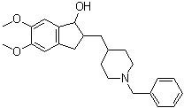 CAS # 120012-04-6, 2,3-Dihydro-5,6-dimethoxy-2-[[1-(phenylmethyl)-4-piperidinyl]methyl]-1H-inden-1-ol