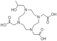 structure of CAS# 120041-08-9, 10-(2-羟基丙基)-1,4,7,10-四氮杂环十二烷-1,4,7-三乙酸