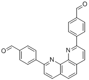 structure of CAS# 120085-99-6, 2,9-Bis(4-formylphenyl)-1,10-phenanthroline