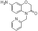 CAS 登录号：120101-67-9, 7-氨基-4-(2-吡啶基甲基)-2H-1,4-苯并恶嗪-3(4H)-酮