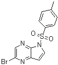 structure of CAS# 1201186-54-0, 2-溴-5-对甲苯磺酰基-5H-吡咯并[2,3-b]吡嗪