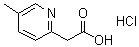 structure of CAS# 1201194-56-0, 5-甲基-2-吡啶乙酸盐酸盐