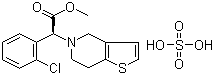 structure of CAS# 120202-66-6, 硫酸氯吡格雷