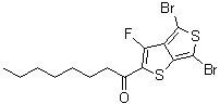 structure of CAS# 1202249-72-6, 4,6-二溴-3-氟-2-正庚基羰基噻吩并[3,4-b]噻吩