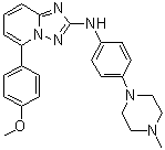 CAS # 1202483-45-1, 5-(4-Methoxyphenyl)-N-[4-(4-methyl-1-piperazinyl)phenyl]-[1,2,4]triazolo[1,5-a]pyridin-2-amine
