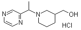 CAS 登录号：1203041-41-1, 1-[1-(2-吡嗪基)乙基]-3-哌啶甲醇盐酸盐