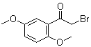 structure of CAS# 1204-21-3, 2-Bromo-2',5'-dimethoxyacetophenone
