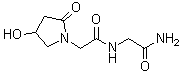 structure of CAS# 120428-80-0, N-(2-氨基-2-氧代乙基)-4-羟基-2-氧代-1-吡咯烷乙酰胺